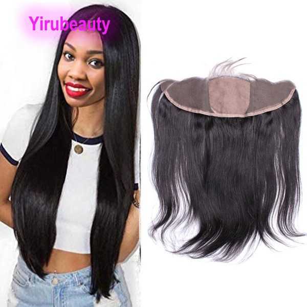 Peruvian Human Hair 13*4 lace Frontal Silk Base Closure Straight Hair Products 13X4 Silk Base Frontal With Baby Hair 10-22inch