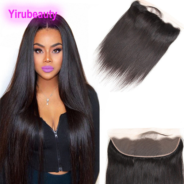 Brazilian Virgin Hair 13X4 Lace Frontal Straight Hair Lace Closures Mink Silky Straight Human Hair Extensions Top Closures