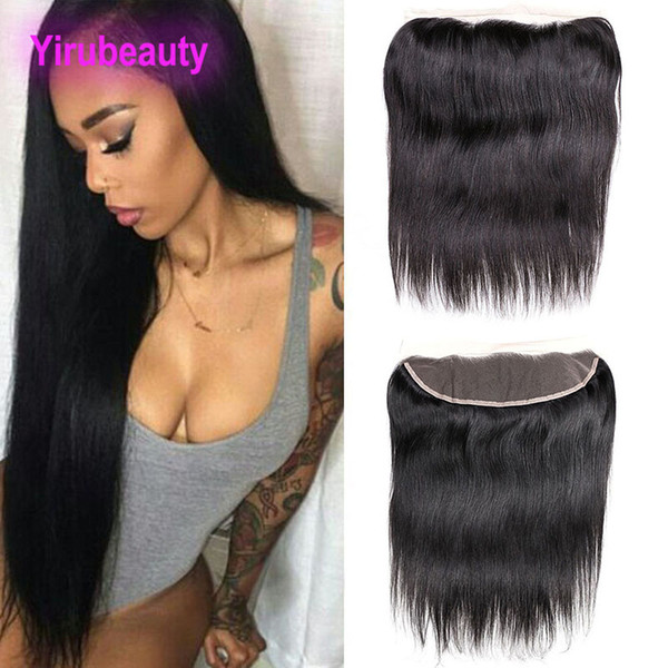 Ear To Ear 13X4 Lace Frontal Straight Human Hair Peruvian 8-20inch Lace Frontal Straight Hair Products Free Part