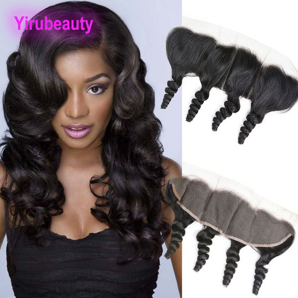 Peruvian Virgin Human Hair 13X4 Lace Frontal Loose Wave Ear To Ear Loose Wave Virgin Hair 13 By 4 Lace Closure Frontals