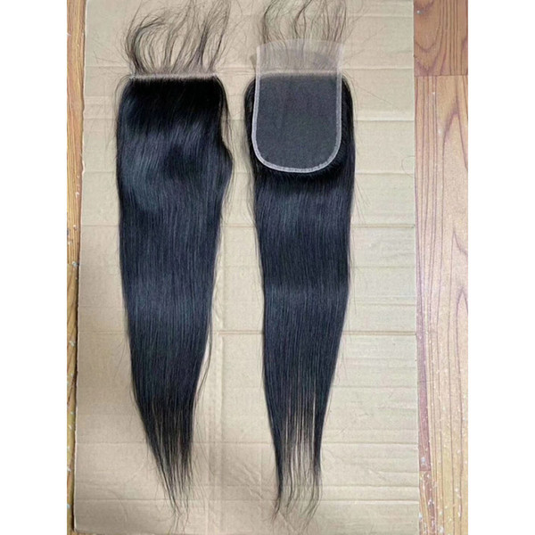 Brazilian Virgin Hair 4X5 Lace Closure With Baby Hair Free Part Straight Human Hair Products 8-22inch 4 By 5 Closure