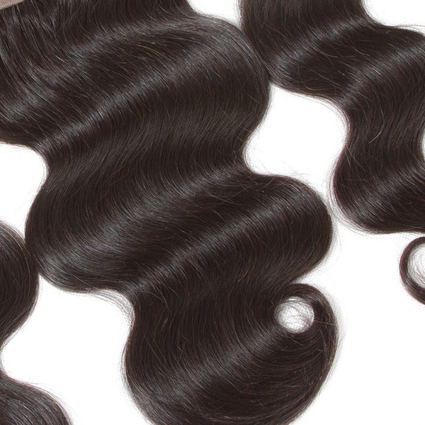 Indian Virgin Hair HD Lace Frontal 13X4 Body Wave Hair Products Natural Color Remy Hair Body Wave 13 By 4 Frontals