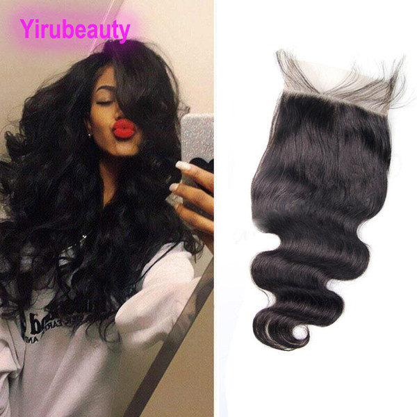 Brazilian Virgin Hair 6X6 Lace Closure Free Middle Three Part Top Lace Closures 10-16inch Human Hair Products Six By Six Size