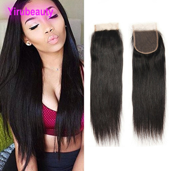 Brazilian Human Hair 5 Pieces/lot Wholesale Price Body Wave Straight Hair Lace Closure 4X4 Closure Hair Extensions 8-20 Inch