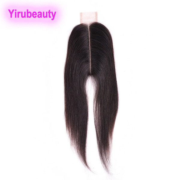 Indian Rawa Human Hair 9A Lace Closure 2X6 Middle Part 8-20inch Natural Color Silky Straight Top Lace Closure With Baby Hair