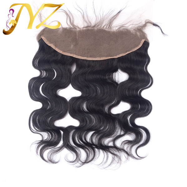 Brazilian Body Wave Lace Frontal Closure Middle Free Three part 13*4 Virgin Human Hair Ear to Ear Lace Frontal Peruvian lace frontal