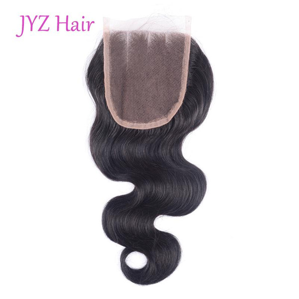 4x4 Body Wave Lace Closure Top Quality Natural Black Color Brazilian Indian Malaysian Peruvian Lace Closure 100% Human Hair Lace Closure