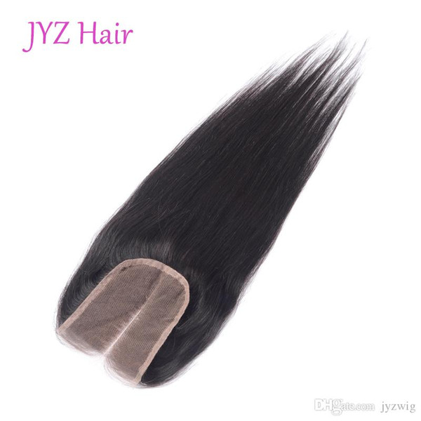 100% Virgin Staright Human Hair 4x4 Lace Closure Indian Brazilian Peruvian Malaysian Human Hair Closure Natural Color Staright Hair Closure