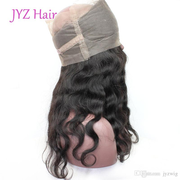 Hot Selling 360 Lace Frontal Closures Body Wave Brazilian Virgin Hair 100% unprocessed Indian Malaysian Peruvian Human Hair Closures