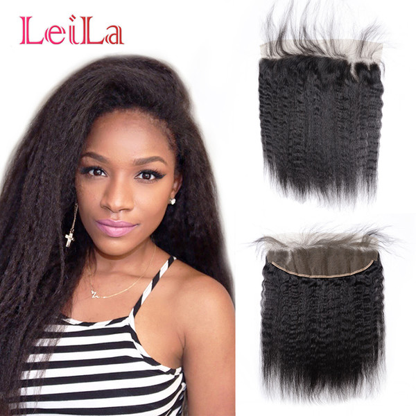 Ear To Ear Malaysian 13X4 Lace Frontal With Baby Hair 13x4 Lace Frontal Kinky Straight Lace Frontal 100% Unprocessed Virgin Human Hair