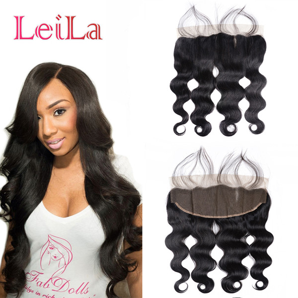 Indian Body Wave 13X4 Lace Frontal Closure With Pre Plucked Virgin Human Hair Full Lace Frontal Body Wave