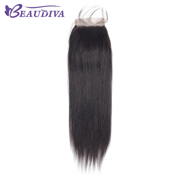 Free/Middle/Three Part Malaysian Virgin Hair Straight 100% Human Hair Closure shedding free Malaysian Straight Lace Closure With Baby Hair