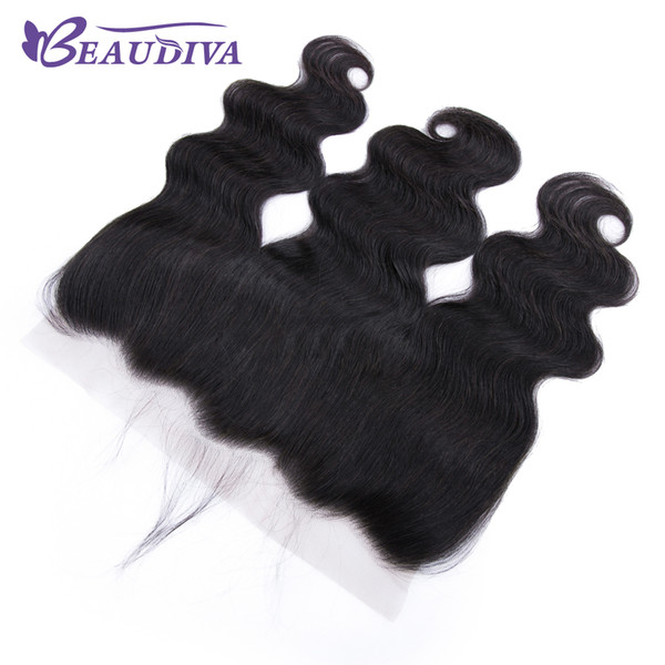 Grade 8A Brazilian Lace Frontal Closure Body Wave 13x4 Ear To Ear Lace Frontal 100% Unprocessed Virgin Human Hair Closures Natural Black