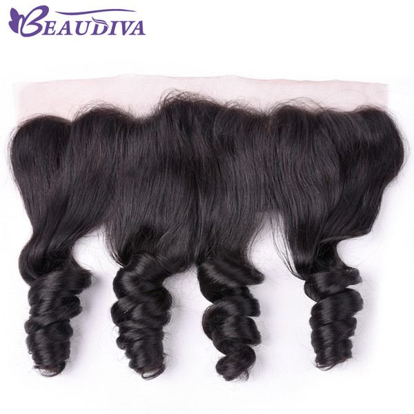 Peruvian Virgin Human Hair Extensions Weaves Closure Lace Frontal (13x4