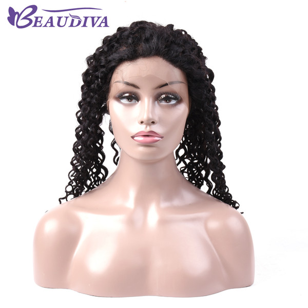 Beaudiva Brazilian Deep Wave Free Part 360 Lace Frontal with Baby Hair 130 % Density Human Hair Closure