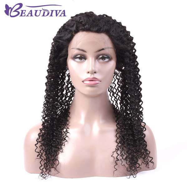 Brazilian Kinky Culry 360 Lace Frontal With Baby Hair Soft 100% Natural Color Brazilina Curly Human Hair Lace Frontal Pre Plucked No Tange