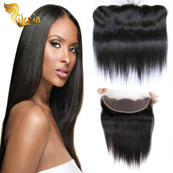 Straight 13x4 Lace Frontal Brazilian Indian Peruvian Malaysian Human Hair Closure Natural Color Hair Closure 13x4 Lace Frontal