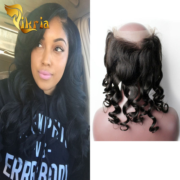 Ear To Ear 360 Lace Frontal With Baby Hair Loose Wave Brazilian Indian Malaysian Peruvian Virgin Hair Natural Hairline