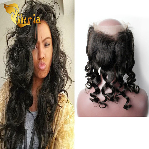 Clip In Hair Extension Loose Wave Human Weaving Hair Brazilian Virgin Hair Indian Malaysian Peruvian Virgin 360 Lace Frontal