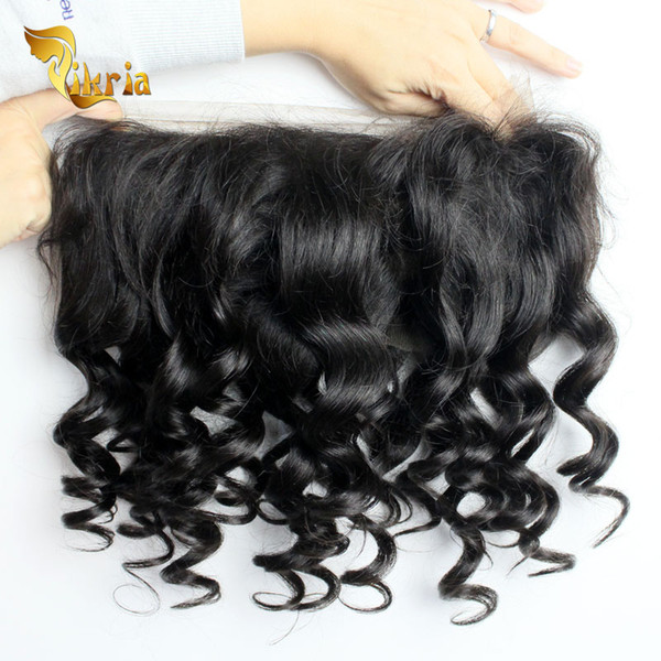 Indian Brazilian Malaysian Peruvian 360 Lace Front Human Hair Extensions Loose Wave Ear To Ear With Closure Virgin Human Hair Lace Front