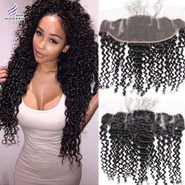 Brazilian Virgin Hair Pre Plucked Lace Frontal Closure with Baby Hair Brazilian Body Wave Curly Loose Wave Water Wave Straight Closure