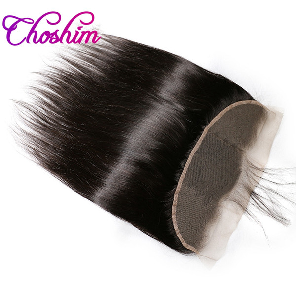 Choshim KL Hair Free Part 13x4 Ear To Ear Lace Frontal Closure Straight With Baby Hair Brazilian Human Remy Hair Closure Bleached Knots