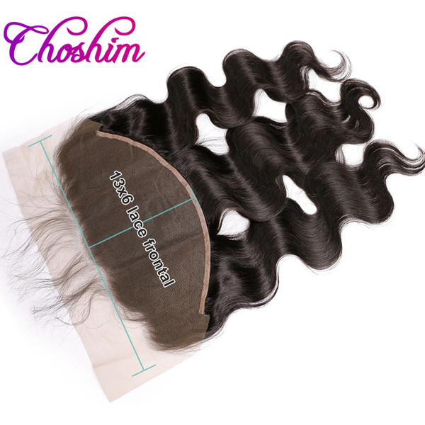 Choshim KL Body Wave 13x6 Ear To Ear Lace Frontal Closure With Baby Hair Pre Plucked Human Hair Brazilian Remy Hair Bleached Knots