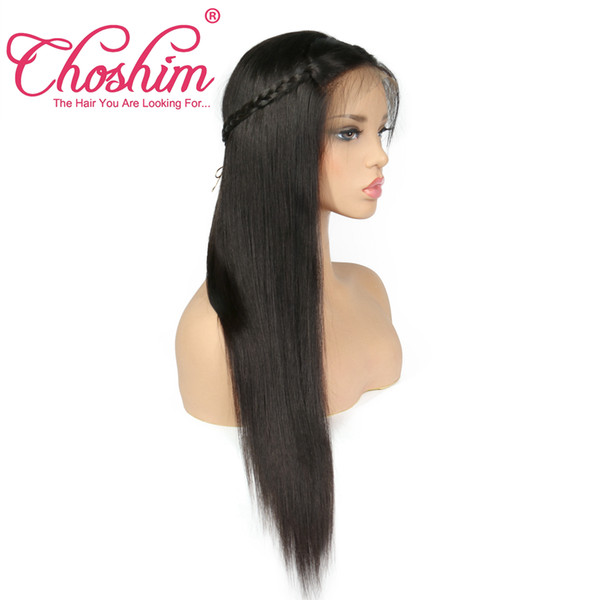 Slove Hair Brazilian Straight Pre Plucked 360 Lace Frontal 150 Density Swiss Lace Remy Human Hair for Black Women