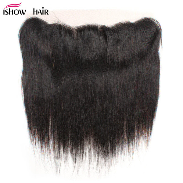 8A Wholesale Brazilian Straight Hair 13x4 Ear To Ear Pre Plucked Lace Frontal Closure With Baby Hair Human Hair Free Part Free Shipping