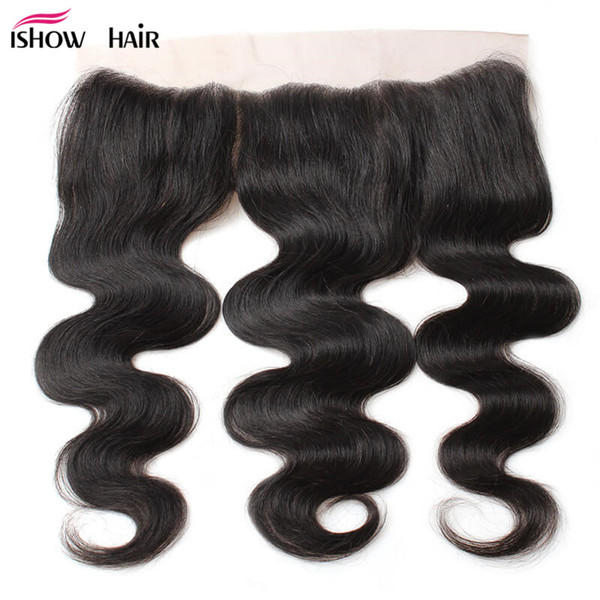 Wholesale 8A Brazilian Body Wave Lace Frontal Closure Free part 13*4 Virgin Human Hair Ear to Ear Lace Frontal Peruvian lace frontal 10Pcs