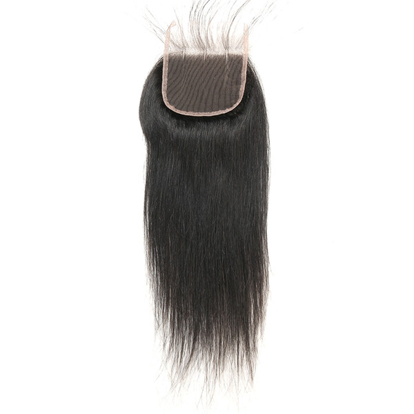 Peruvian Straight Virgin Human Hair Lace Closure 4x4 Free Part Middle Part Three Part Human Hair Lace Closure