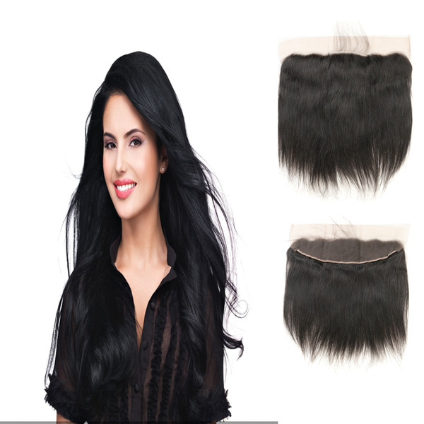 Grade 9A Indian Human Closure Hair 13*4 Straight Virgin Soft Frontal Closure 10Inch-22Inch Different Size For You On Sale