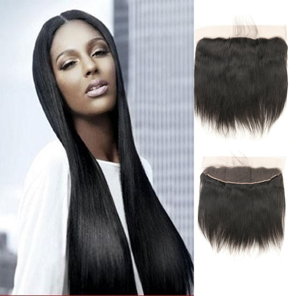 Peruvian Human Closure Hair 13*4 Straight Virgin Soft Frontal Closure 10Inch-22Inch Different Size For You 