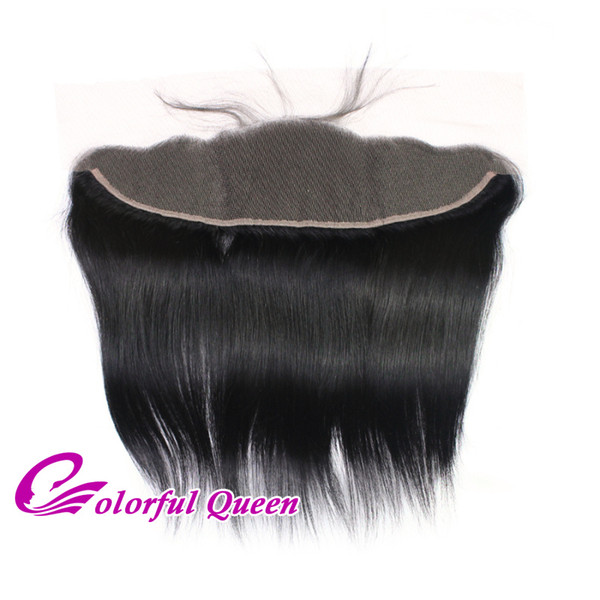 Colorful Queen Indian Virgin Hair with Lace Frontal Straight Human Hair Frontal Closure Indian Straight Hair with Lace Frontal Closure Only