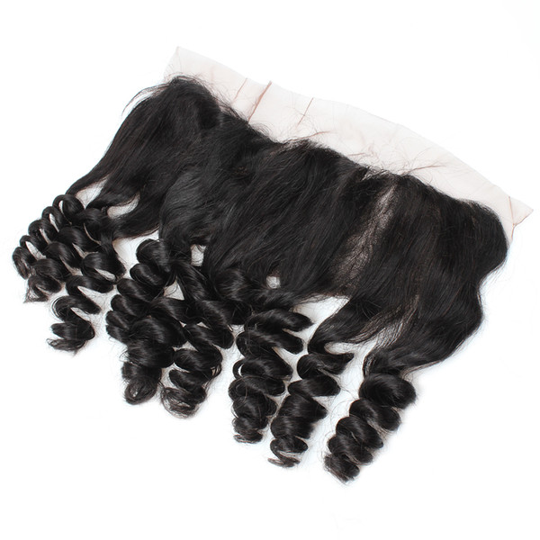 8A Virgin Human Hair Loose Wave Lace Frontal 13x4 Ear to Ear Lace Frontal Brazilian Peruvian Malaysian Indian Hair Weaves Closure