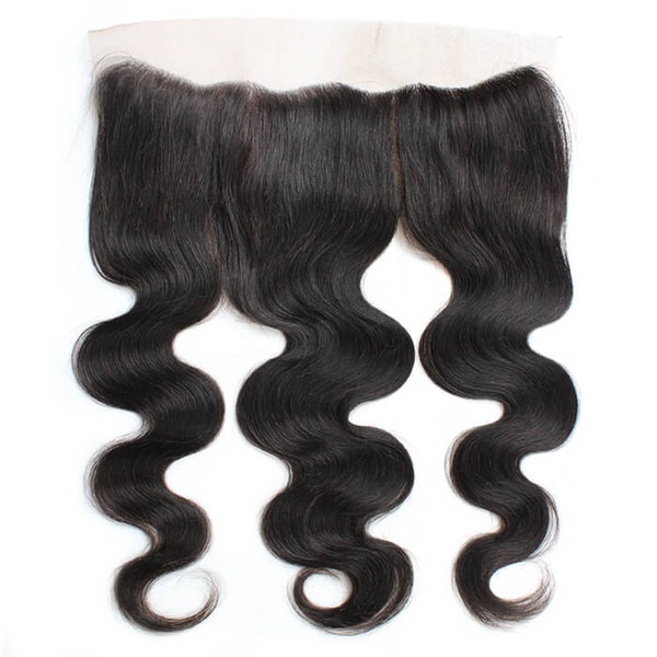 8A Virgin Human Hair Body Wave Lace Frontal 13x4 Ear to Ear Lace Frontal Brazilian Peruvian Malaysian Indian Hair Weaves Closure