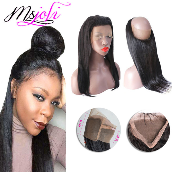 Brazilian Virgin Human Hair Pre Plucked 360 Lace Frontal With Baby Hair Silky Straight Unprocessed Remy Hair New Arrival 8 to 22 Inch