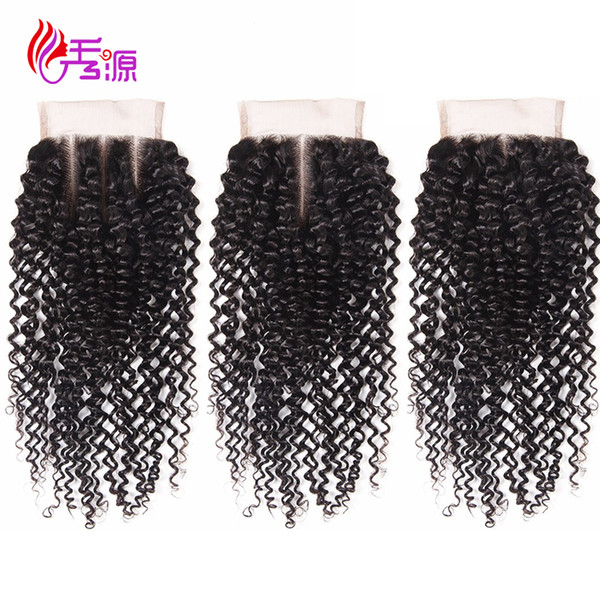 Xiuyuanhair Cuticle Aligned Kinky Curly Virgin Remy Human Hair Lace Frontal Brazilian 100 Unprocessed Virgin Human Hair Top Lace Closure