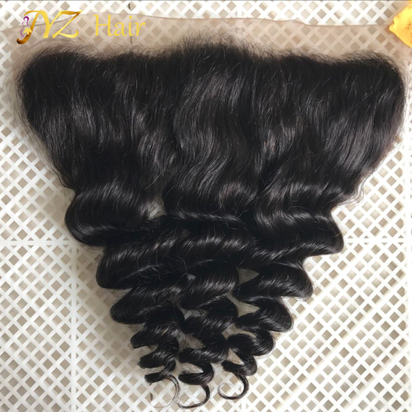 JYZ Lace Frontal Closure With Baby Hair Malaysian Loose Wave 13X4 Virgin Human Hair Cheap Lace Front Ear to Ear Lace Frontals