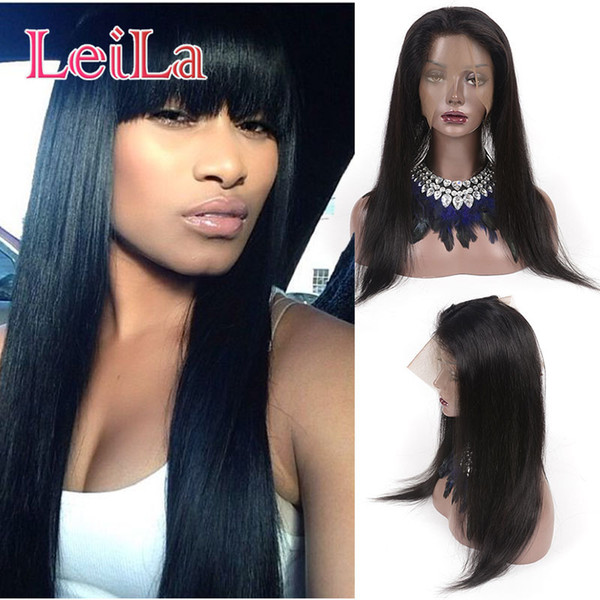 Peruvian Mink Lace Frontal Closure 360 Frontal Silky Straight Human Hair Baby Hair Pre Plucked Straight 360 Lace Frontal