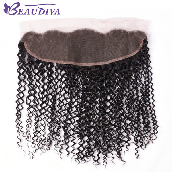 CHeap Unprocessed Brazilian Kinky Culry Human Hair Lace Frontal 13*4 Free/Middle/Three Part Swiss Lace Culry Brazilian Hair Free Shipping