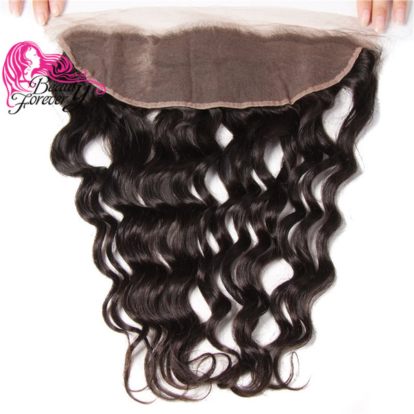 Beauty Forever Malaysian Natural Wave 13x4 Lace Frontal Ear to Ear Free Part 10-20inch Lace Frontal Closure 1 Piece Unprocessed Human Hair