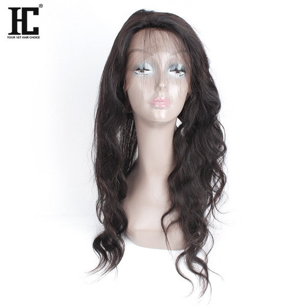 HC Hair 360 Lace Frontal Closure 22*4*2inch Brazilian Body Wave Virgin Human Hair Full Lace Frontal Closure Elastic Band