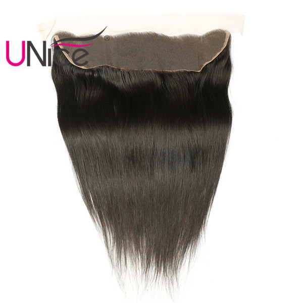 UNice Hair Malaysian Straight Lace Frontal Ear to Ear 13x4 Free Part Lace Closure 1 Piece Unprocessed Human Hair 10-20inch