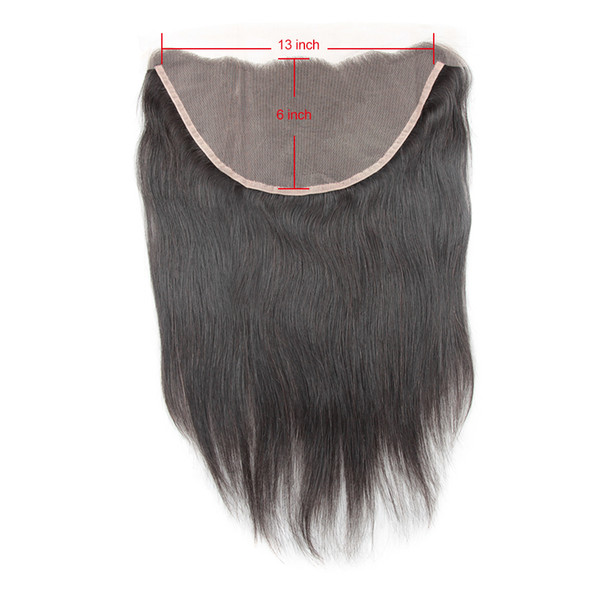 Brazilian Straight Hair Lace Frontal 13*6 10-24inch Ear to Ear Lace Frontal Free Part Closure Remy Human Hair Closure