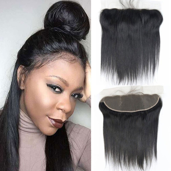 Peruvian Straight Hair Lace Frontal 10-20inch 13