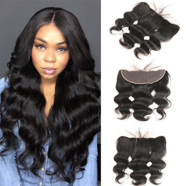 Malaysian Body Wave Frontal Free Part Ear To Ear Lace Frontal Closure With Baby Hair Remy Human Hair 8-20 Inch Swiss Lace Frontal