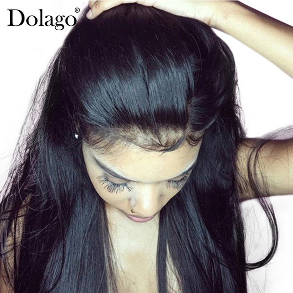 Pre Plucked 360 Lace Frontal Closure Brazilian Hair Straight Lace Closure 100% Human Hair Natural Black Color Dolago Remy