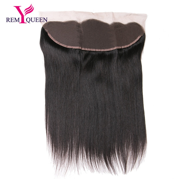 Dream Remy Queen Virgin Human Hair Silky Straight Lace Frontal Closure Ear to Ear 13x4 inch 130% Density Swiss Lace pre plucked