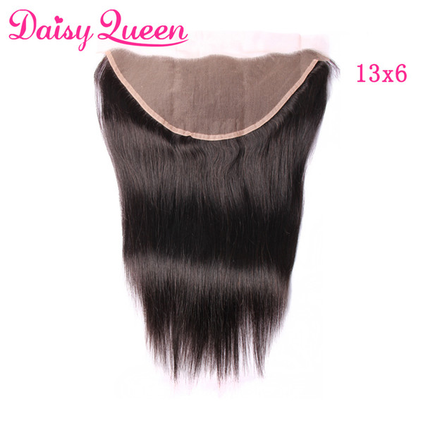 8A Brazilian Straight 13X6 Lace Frontal with Baby Hair Free Part Human Hair Wholesale Cheap Peruvian Malaysian Indain Virgin Hair Closures